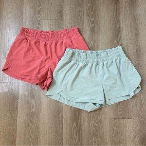 Calia by Carrie Underwood Step Up Coral and Green Athletic shorts Size XL
